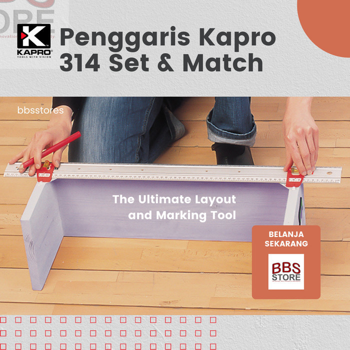 

TERBARU! Penggaris Kapro Tipe 314 Set & Match