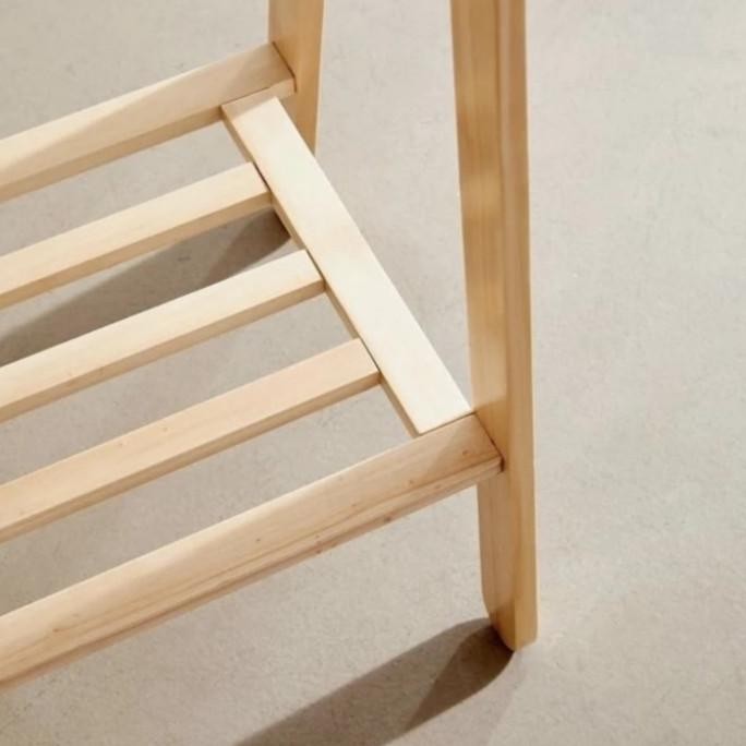 STANDING HANGER GANTUNG BAJU KAYU JATI BELANDA AESTHETIC