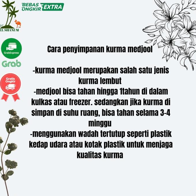 

Kurma Medjool Natural Delights Premium - Medjool Jumbo Qwertystore322