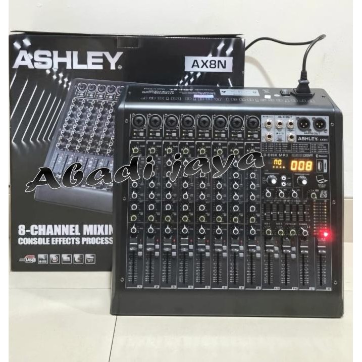Grosir Mixer Audio Ashley Ax8N 8 Channel Original Product Ashley