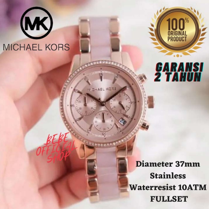 [Original] Michael Kors Jam Tangan Wanita Mk6307 Rosegold Original