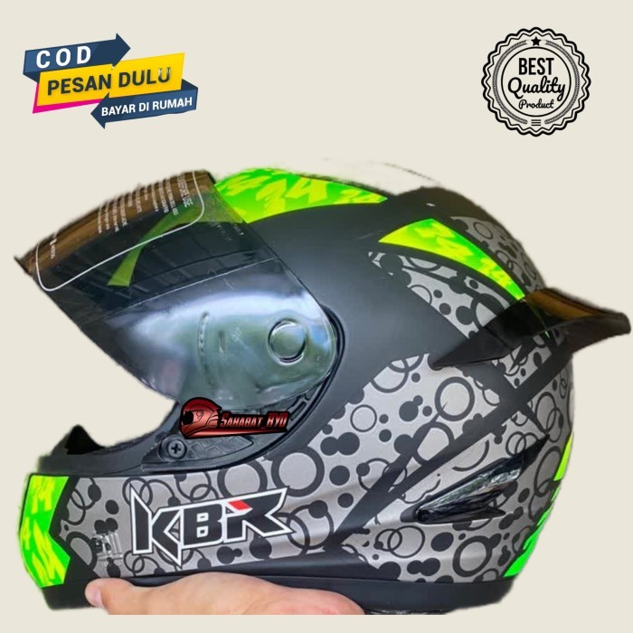 HELM MOTOR FULL FACE PAKET GANTENG SPOILER SNI COWOK PRIA DEWASA MURAH