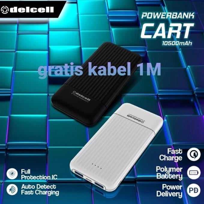powerbank delcell compact 10500 mah original garansi Terlaris