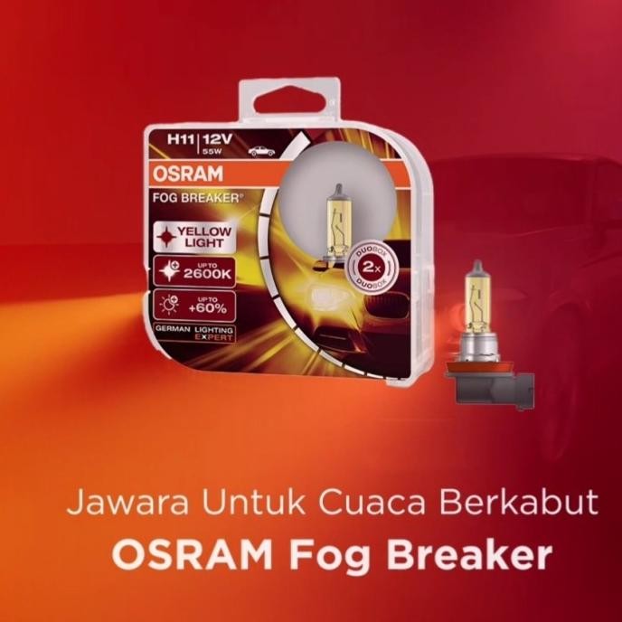 Bohlam Foglamp Suzuki Ertiga Swift Sx4 Grand Vitara Osram H11 Fbr