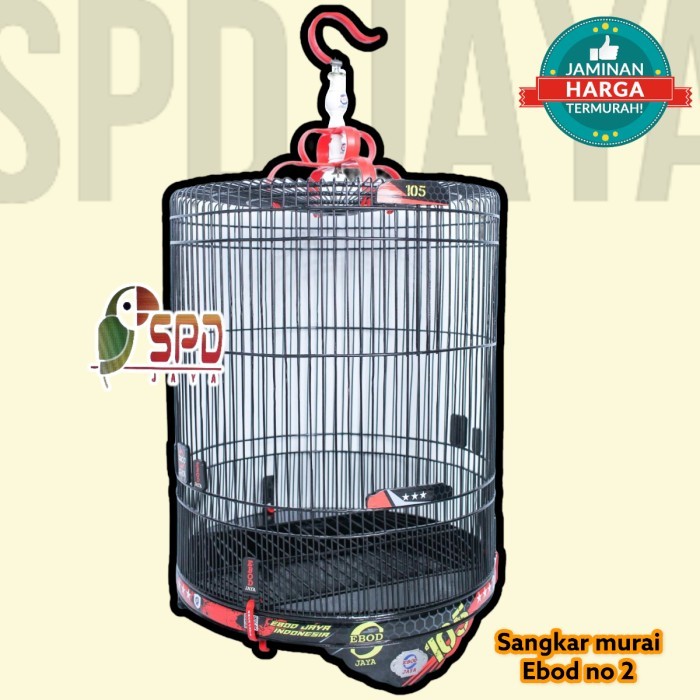 Sangkar kandang EBOD murai decal bambu no 2