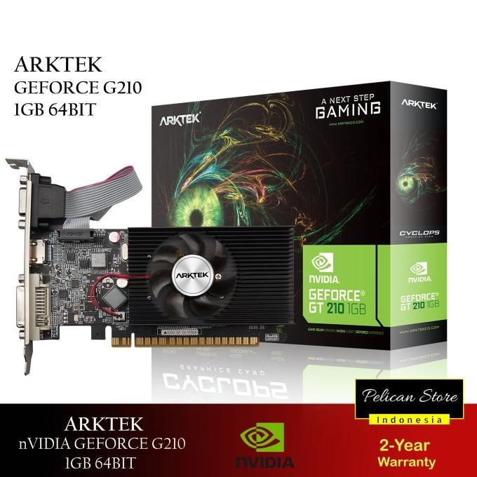 BARU ARKTEK NVIDIA GEFORCE G210 1GB DDR3 64-BIT GRAPHICS CARD VGA