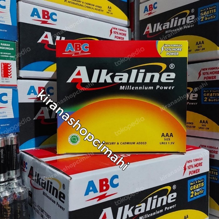 Batre Abc Alkaline Aaa Isi 24 Set / A3 / Baterai / Battery