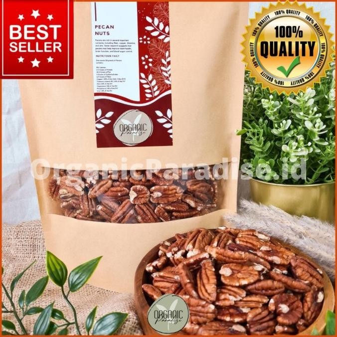 

READY STOCK ROASTED PECAN NUT ORGANIC PARADISE 250 GRAM PREMIUM QUALITY !!!!!