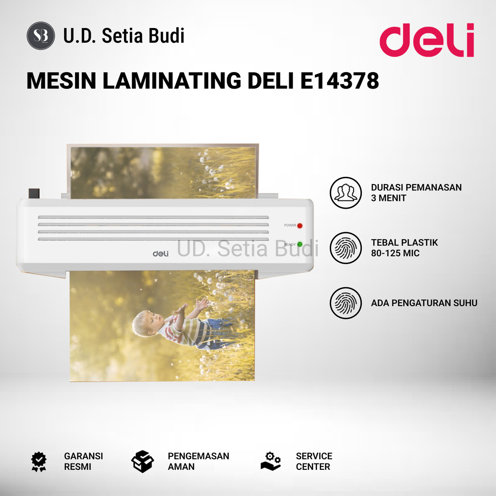 

Deli E14378 Mesin Laminating A4 Laminator Deli E14378 Ukuran A4