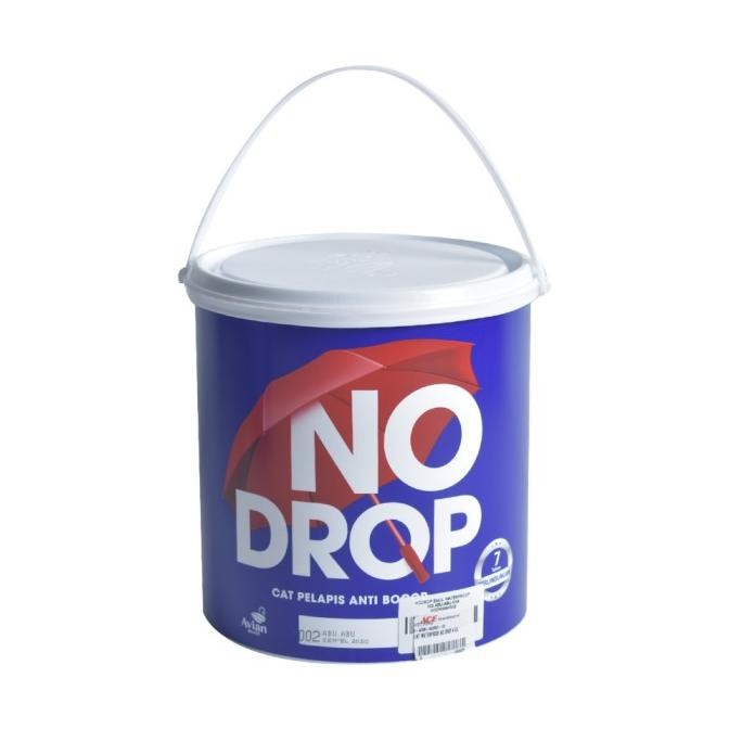 Azko No Drop 4 Kg Cat Dinding Waterproof - Abu-Abu Paint Waterproof Cat Tembok Perlengkapan Tukang O