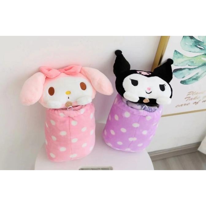 Grosir Balmut Bantal Selimut Cinnamoroll Melody Kuromi
