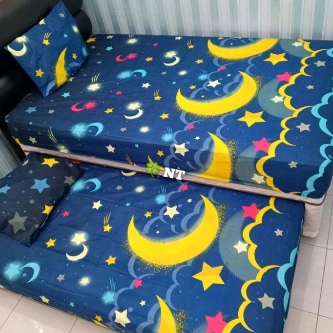 Murah Sprei 120X200 Tinggi 30Cm Seprei Sorong 2In1