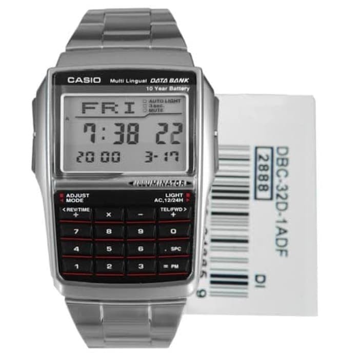 Casio Databank Dbc-32D-1A Jam Tangan Calculator Pria Original&Garansi