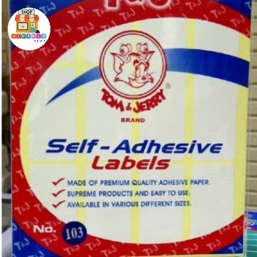 Ready Gas Stiker Label - Label Sticker Undangan Tom & Jerry 103 [ Isi 25 Pack ]