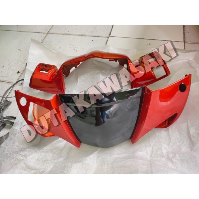 batok lampu depan belakang set zx130 zx 130 merah hitam original