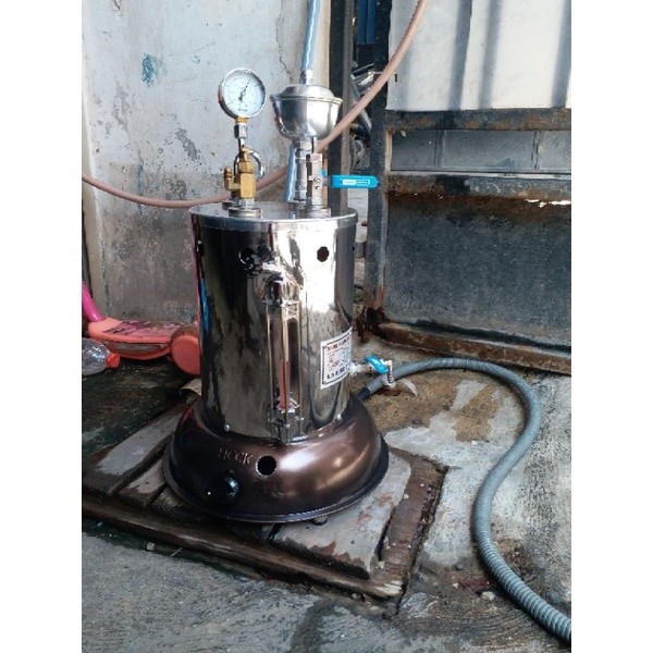 Setrika uap gas boiler 5 Liter