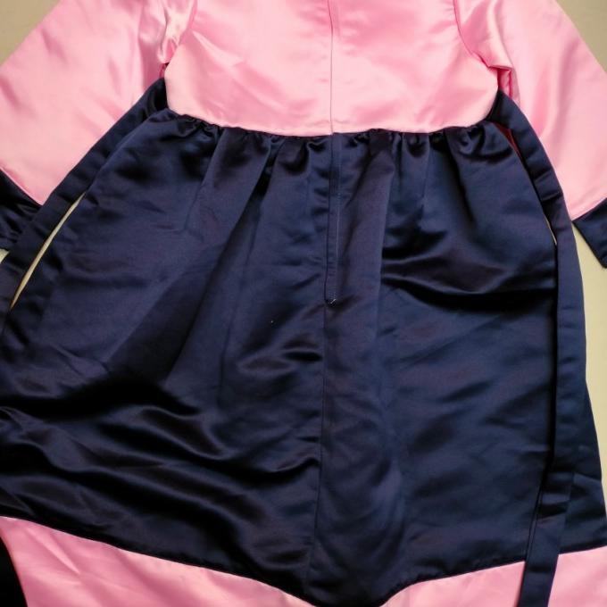 Gamis Pink Anak Perempuan/ Baju Gamis Satin Anak/ Gamis Brokat Anak Novitaasni3