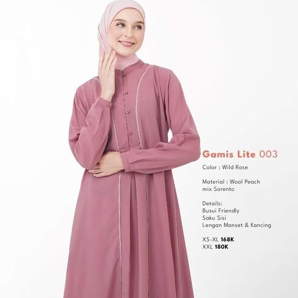 BAJU GAMIS NIBRAS LITE 03 GAMIS LEBARAN 2025 DRESS MODEL TERBARU CASUAL LINEN MAXI POLOS KAFTAN ABAY