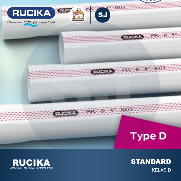 TERBARU NEW PIPA PVC RUCIKA D 6" PIPA PARALON PRALON 6 INCH per meter