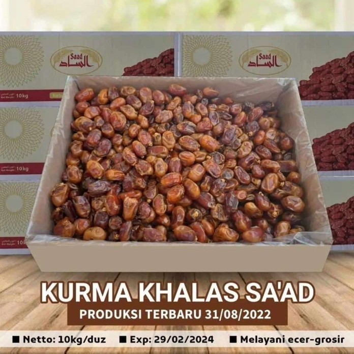 

Kurma khalas saad 10kg.