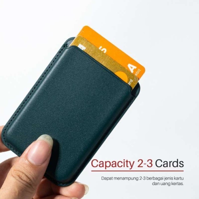 

Magsafe Leather Premium Clip Phone Card Holder Wallet Magnetic With Pop-Up Animation New