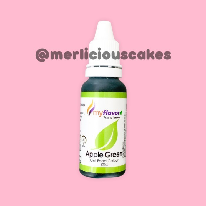 

populer] Apple Green Gel My Flavor Food Color Food Colour Pewarna Makanan