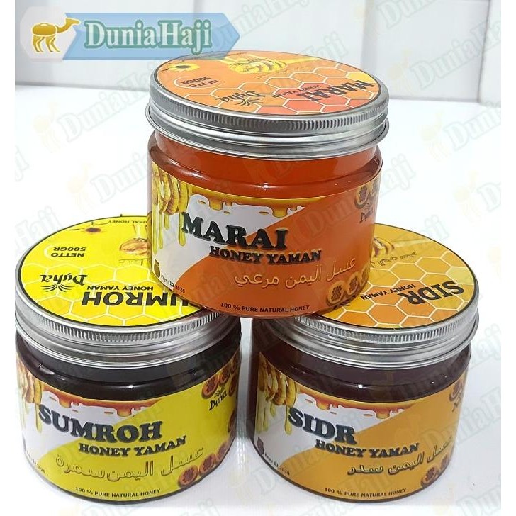 

Madu Yaman Marai Sidr Sumroh Raw Honey Yemeni Pure Natural Original the best