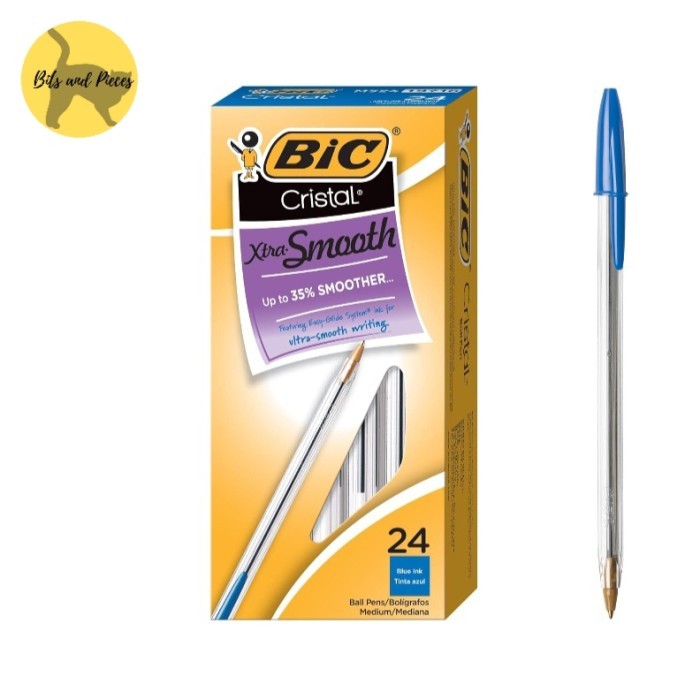 

Bolpen BIC Cristal Xtra Smooth 1.0 mm Blue (Box isi 24)