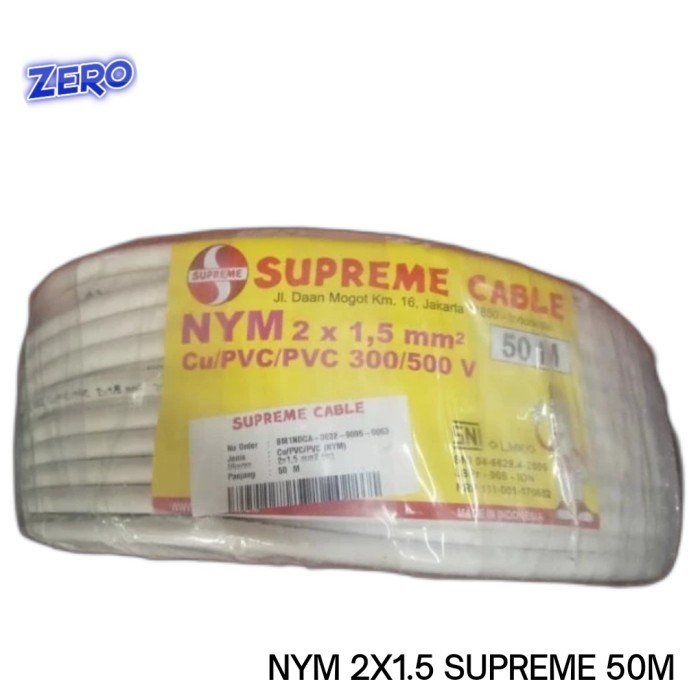 Kabel Nym 2X1.5 Supreme 50M Kabel Kawat Isi 2