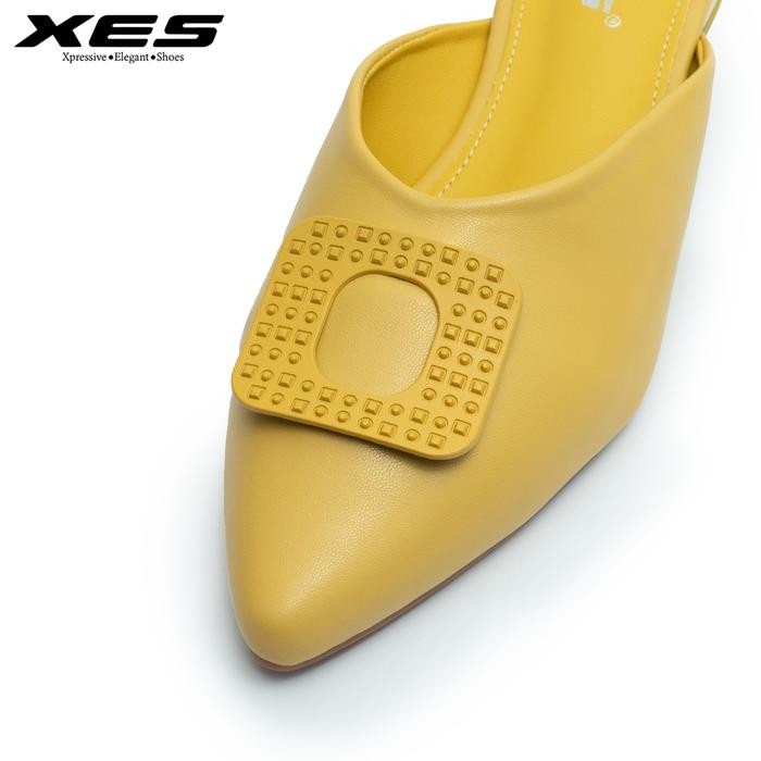 Xes Joy-415 / Sandal Sepatu Wanita Slip-On Black Shoes Sendal