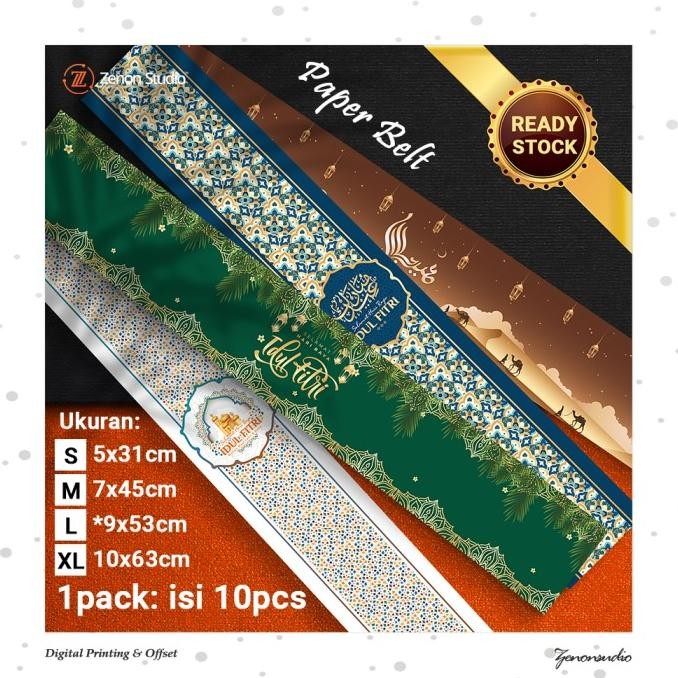 

monggo] Paper Belt Idul Fitri Roll Label Ramadan Kado Hadiah Lebaran Ver 2