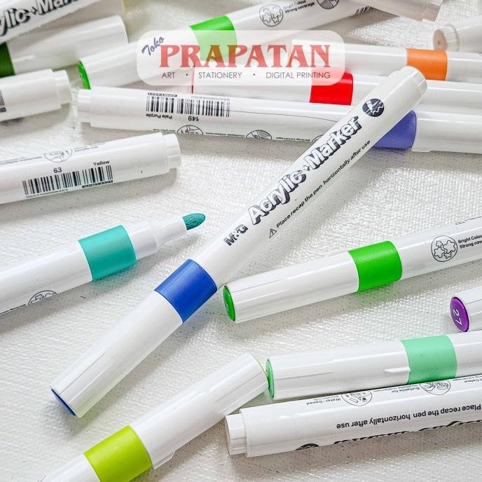 

!!!!!!] M&G Acrylic Marker 1MM APMT3321 | Acrylic Pen | Spidol Akrilik