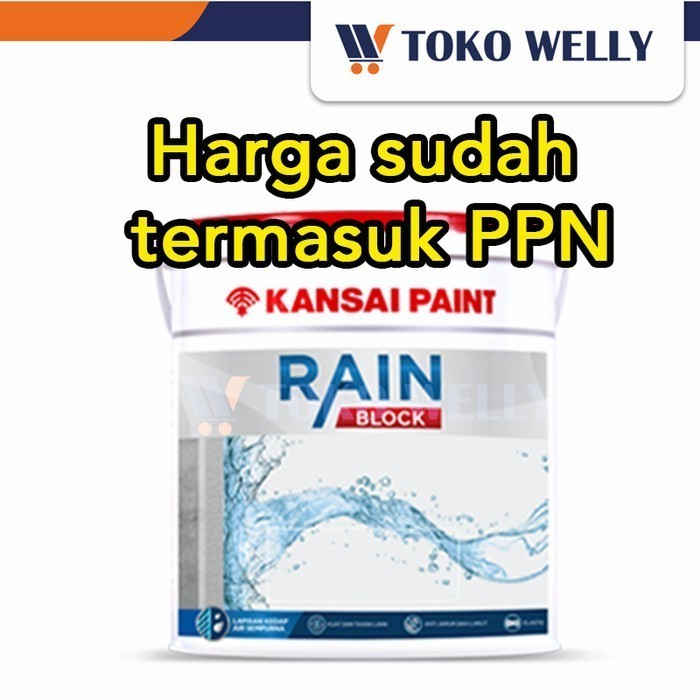 Kansai Paint Rain Block READY MIX / Pelapis Anti Bocor / Pail (20kg)