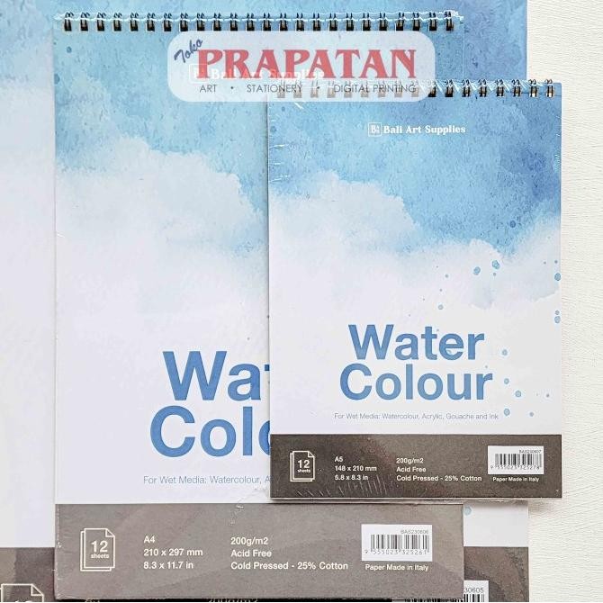 

Buruan beli] Bali Art Spiral Watercolor Book BAS23060 | Buku Cat Air