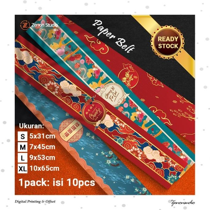 

Silahkan Order] Paper Belt Imlek CNY Roll Label Chinese New Year Kado Hadiah Ver 1