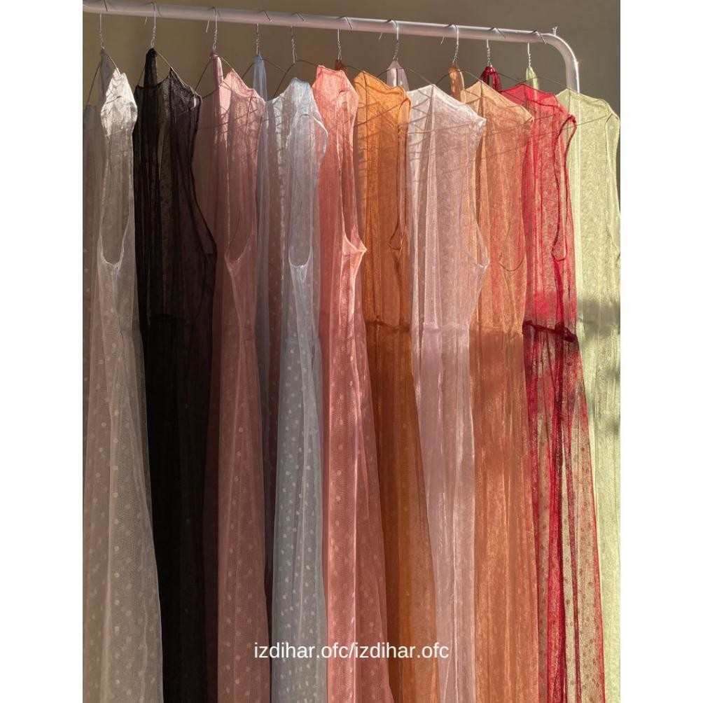 TERLARIS Basicly Dot outer lace / outer  brukat tile panjang / outer tile kondangan / outer brokat k