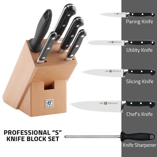 SPECIAL ZWILLING J.A HENCKELS-PROFESSIONAL- KNIFE BLOCK SET -6 PCS KODE 1445