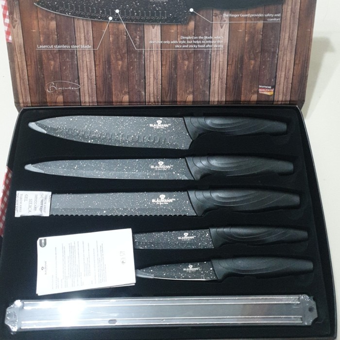 MURAH BLAUMANN KNIFE SET WITH MAGNETIC HANGER TERMURAH KODE 139