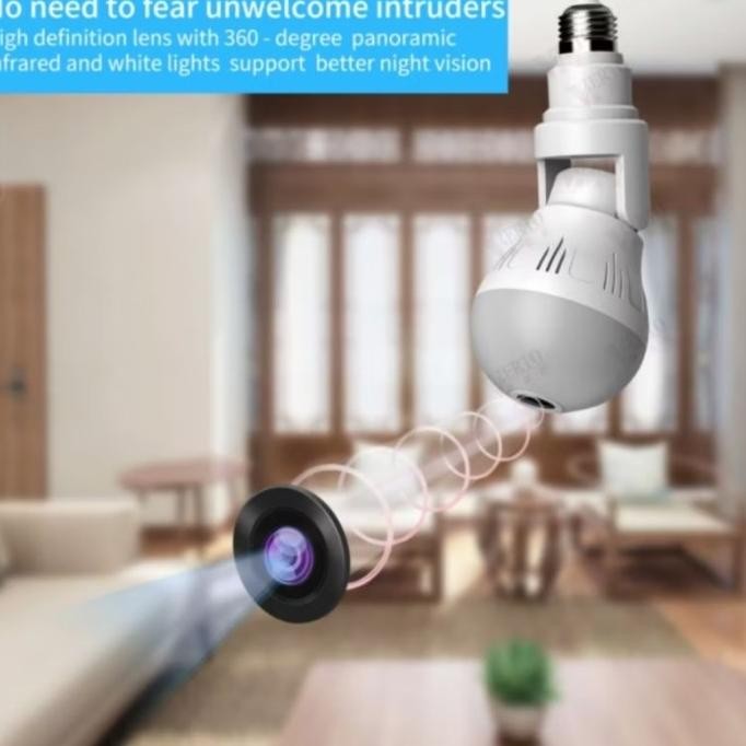 KAMERA CCTV LAMPU BOHLAM 360