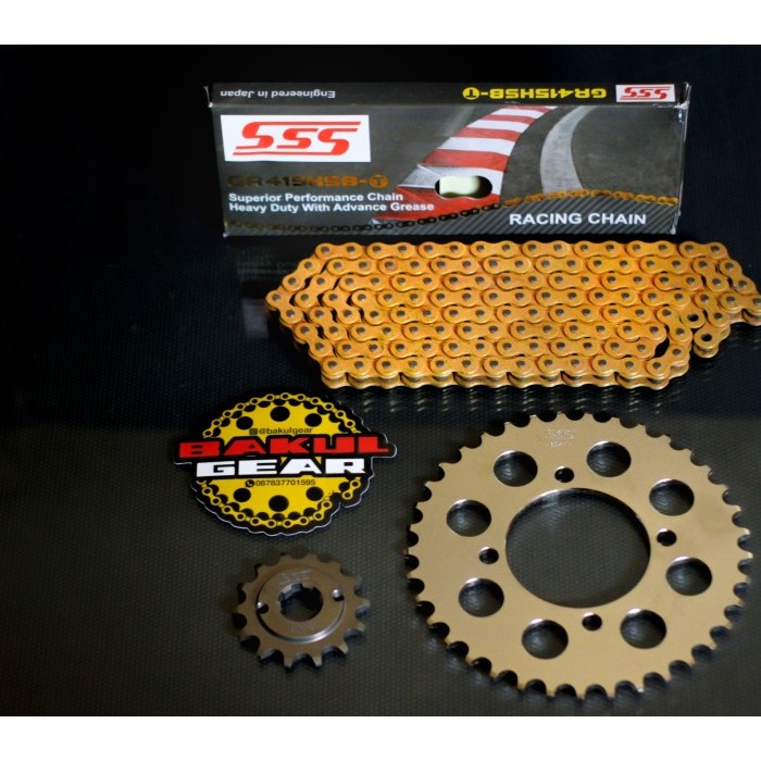 Gear Sss Set Jupiter Z New Robot Z1 Vega Zr Rr Force Rantai Ukuran 415