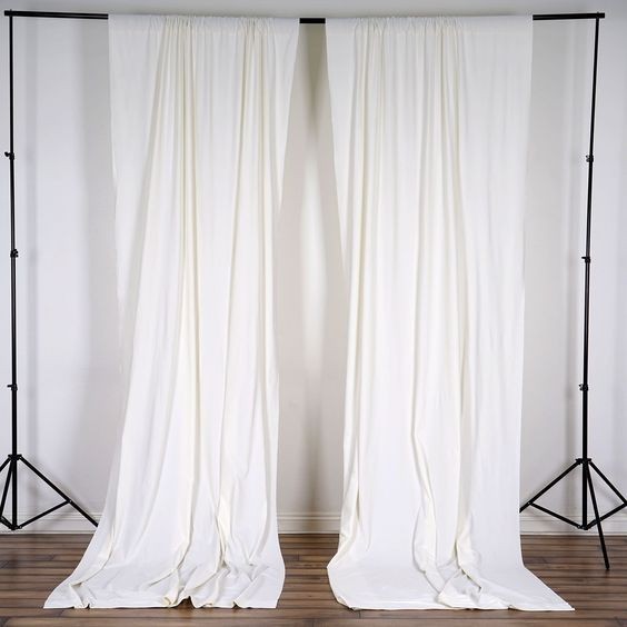 Kain polos Putih tulang backdrop background foto Studio 3m-5m