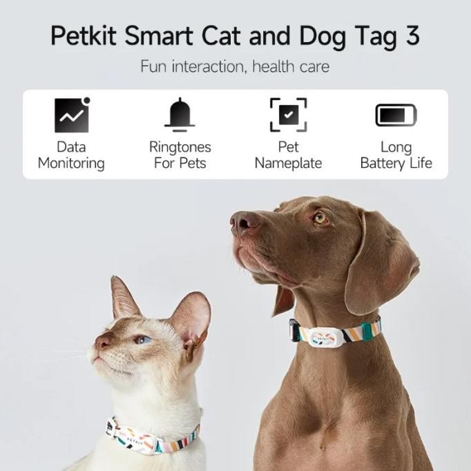 Cat GPS Tracker Pet GPS Tag Tracking Location Anti Lost Kalung Kucing HDC