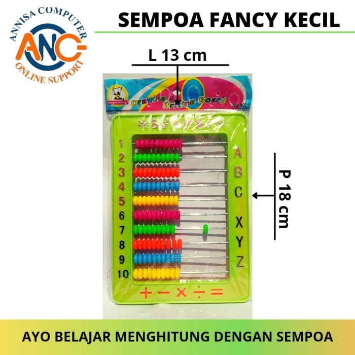 New Sempoah Kecil Fancy / Cipoah / Alat Belajar Hitung / Sempoa Plastik Kode 589