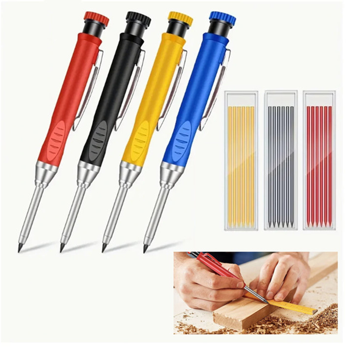 

BERKUALITAS PENSIL TUKANG SOLID CARPENTER MARKING BESI KAYU TEMBOK MEKANIK CARPENTER PENCIL 2B 2.8MM
