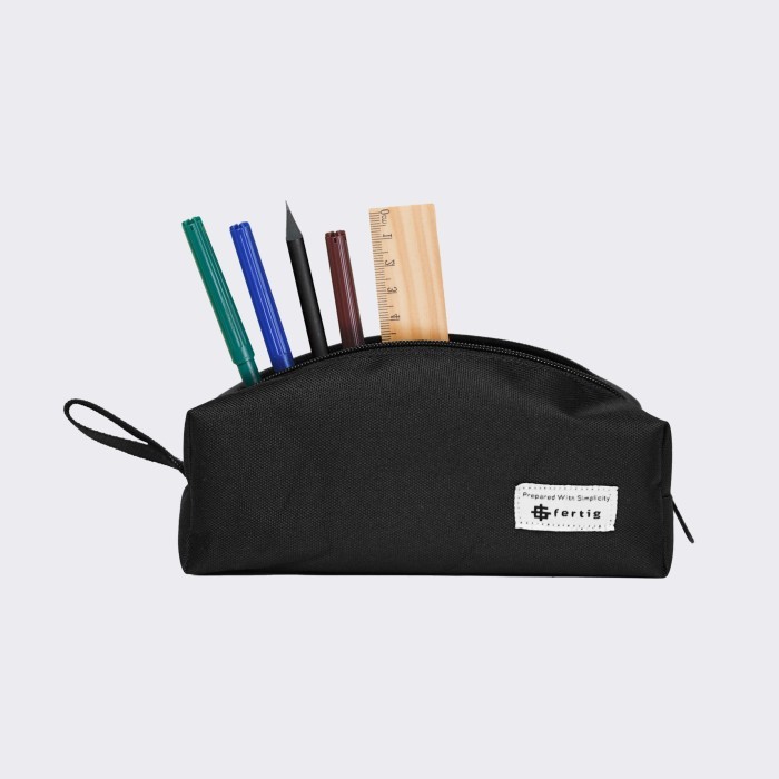 

LIMITED EDITION FERTIG - MELBI BLACK - PENCIL CASE - TEMPAT KOTAK PENSIL - ALAT TULIS KODE 1079