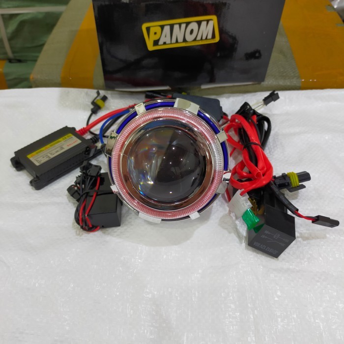 Lampu Depan Projie Projector Lensa Hid 55 Watt Jauh Dekat 4 Inchi