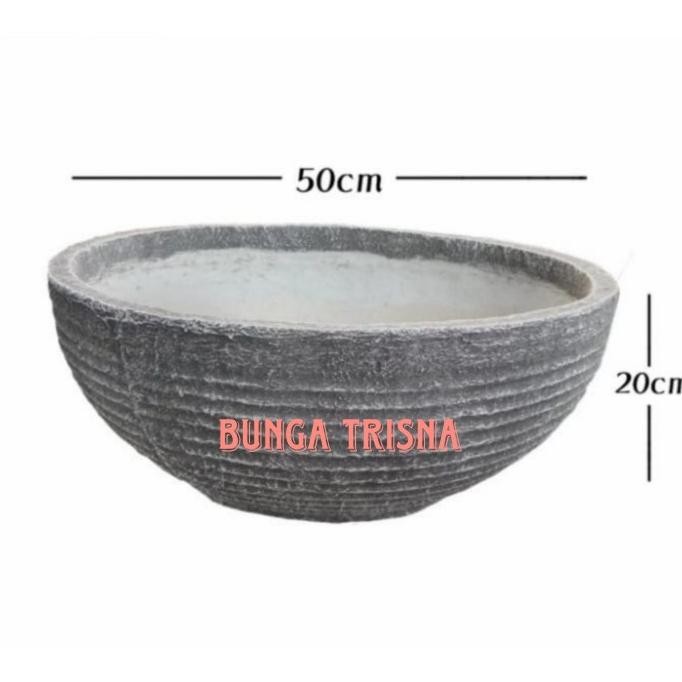 Terlaris Pot Bulat Minimalis / Pot Teratai / Pot Tanaman Air 50Cm Ready Stok