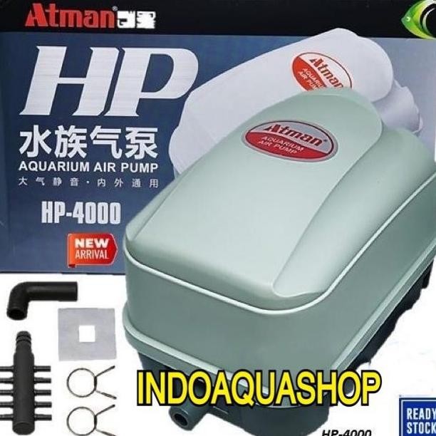 Atman HP 4000 Air Pump Pompa Udara Aerator Kolam / Hidroponik HP4000