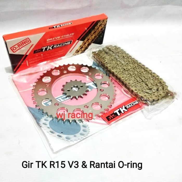 Gear Set Tk Racing R15 V3 & Rantai O Ring 428Hpo