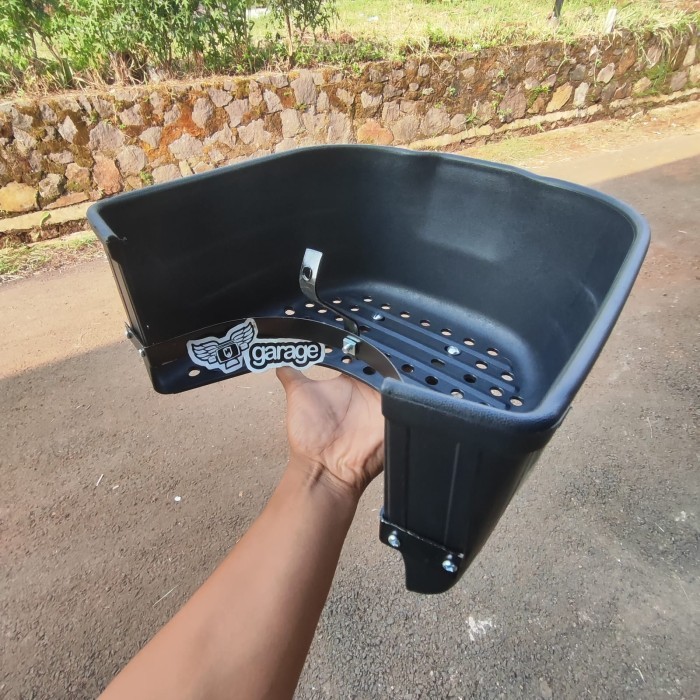 HEMAT KERANJANG YAMAHA ALFA PLASTIK BOX KERANJANG SAYUR TENGAH YAMAHA ALFA BAHAN TEBAL SET BRAKET